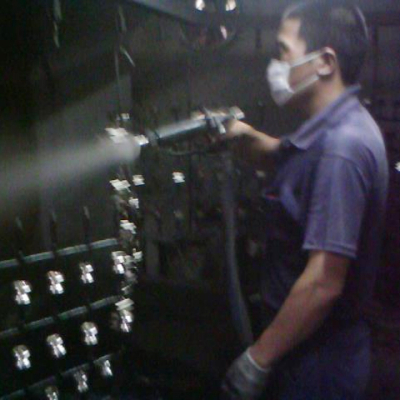 Rolling spraying machine in the small hardware workpiece bak